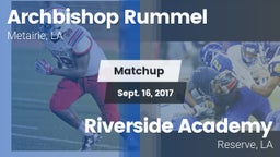 Matchup: Archbishop Rummel vs. Riverside Academy 2017