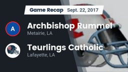 Recap: Archbishop Rummel  vs. Teurlings Catholic  2017