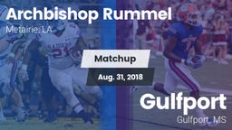 Matchup: Archbishop Rummel vs. Gulfport  2018