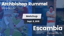 Matchup: Archbishop Rummel vs. Escambia  2018