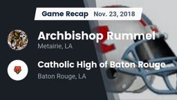 Recap: Archbishop Rummel  vs. Catholic High of Baton Rouge 2018