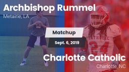 Matchup: Archbishop Rummel vs. Charlotte Catholic  2019