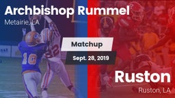 Matchup: Archbishop Rummel vs. Ruston  2019