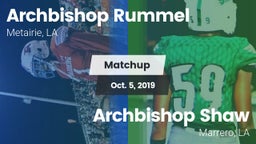 Matchup: Archbishop Rummel vs. Archbishop Shaw  2019