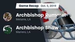 Recap: Archbishop Rummel  vs. Archbishop Shaw  2019