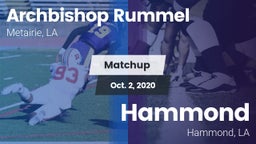 Matchup: Archbishop Rummel vs. Hammond  2020