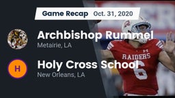 Recap: Archbishop Rummel  vs. Holy Cross School 2020
