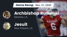 Recap: Archbishop Rummel  vs. Jesuit  2020