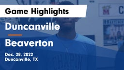 Duncanville  vs Beaverton  Game Highlights - Dec. 28, 2022