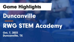 Duncanville  vs RWG STEM Academy Game Highlights - Oct. 7, 2023