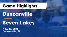 Duncanville  vs Seven Lakes  Game Highlights - Nov. 10, 2023