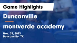 Duncanville  vs montverde academy Game Highlights - Nov. 25, 2023