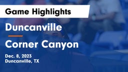 Duncanville  vs Corner Canyon  Game Highlights - Dec. 8, 2023