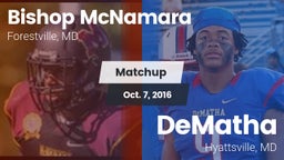 Matchup: Bishop McNamara vs. DeMatha  2016