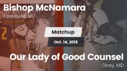 Matchup: Bishop McNamara vs. Our Lady of Good Counsel  2016