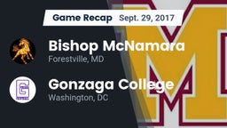 Recap: Bishop McNamara  vs. Gonzaga College  2017
