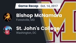 Recap: Bishop McNamara  vs. St. John's College  2017