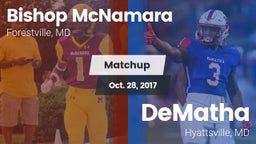 Matchup: Bishop McNamara vs. DeMatha  2017
