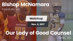 Matchup: Bishop McNamara vs. Our Lady of Good Counsel  2017