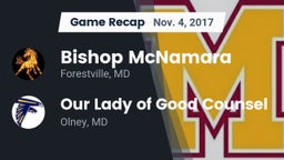 Recap: Bishop McNamara  vs. Our Lady of Good Counsel  2017