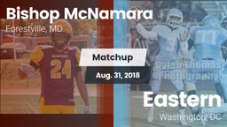 Matchup: Bishop McNamara vs. Eastern  2018