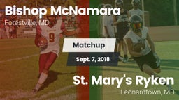 Matchup: Bishop McNamara vs. St. Mary's Ryken  2018