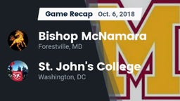 Recap: Bishop McNamara  vs. St. John's College  2018