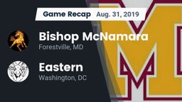 Recap: Bishop McNamara  vs. Eastern  2019
