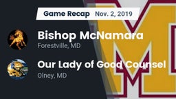 Recap: Bishop McNamara  vs. Our Lady of Good Counsel  2019