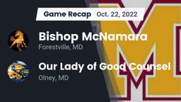 Recap: Bishop McNamara  vs. Our Lady of Good Counsel  2022
