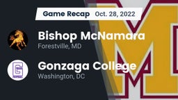 Recap: Bishop McNamara  vs. Gonzaga College  2022