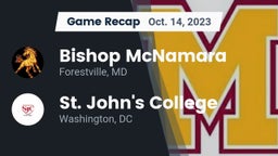 Recap: Bishop McNamara  vs. St. John's College  2023