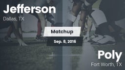 Matchup: Jefferson vs. Poly  2016