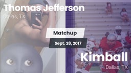 Matchup: Thomas Jefferson vs. Kimball  2017
