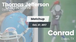 Matchup: Thomas Jefferson vs. Conrad  2017