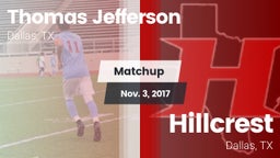 Matchup: Thomas Jefferson vs. Hillcrest  2017