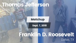 Matchup: Thomas Jefferson vs. Franklin D. Roosevelt  2018