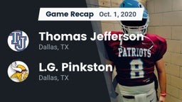 Recap: Thomas Jefferson  vs. L.G. Pinkston  2020