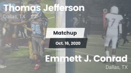 Matchup: Thomas Jefferson vs. Emmett J. Conrad  2020
