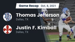 Recap: Thomas Jefferson  vs. Justin F. Kimball  2021