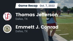 Recap: Thomas Jefferson  vs. Emmett J. Conrad  2022