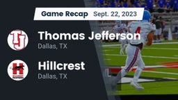 Recap: Thomas Jefferson  vs. Hillcrest  2023