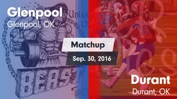 Matchup: Glenpool vs. Durant  2016