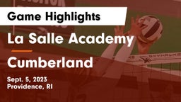 La Salle Academy vs Cumberland  Game Highlights - Sept. 5, 2023