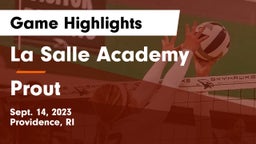 La Salle Academy vs Prout Game Highlights - Sept. 14, 2023