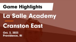 La Salle Academy vs Cranston East Game Highlights - Oct. 2, 2023