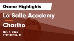 La Salle Academy vs Chariho  Game Highlights - Oct. 4, 2023
