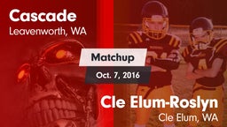 Matchup: Cascade vs. Cle Elum-Roslyn  2016