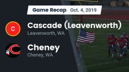 Recap: Cascade  (Leavenworth) vs. Cheney  2019