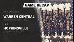 Recap: Warren Central  vs. Hopkinsville  2015